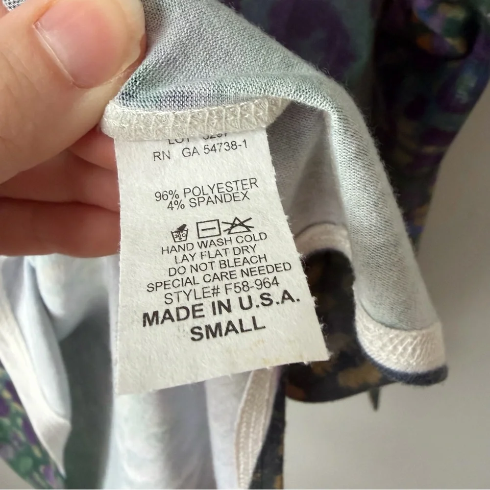 Nally & Millie‎ Womens Small Multi Color Animal Print Abstract Long Sleeve Shirt - Picture 4 of 10